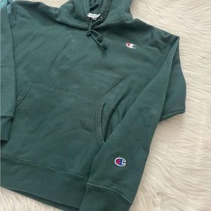 Champion reverse weave forrest green hoodie